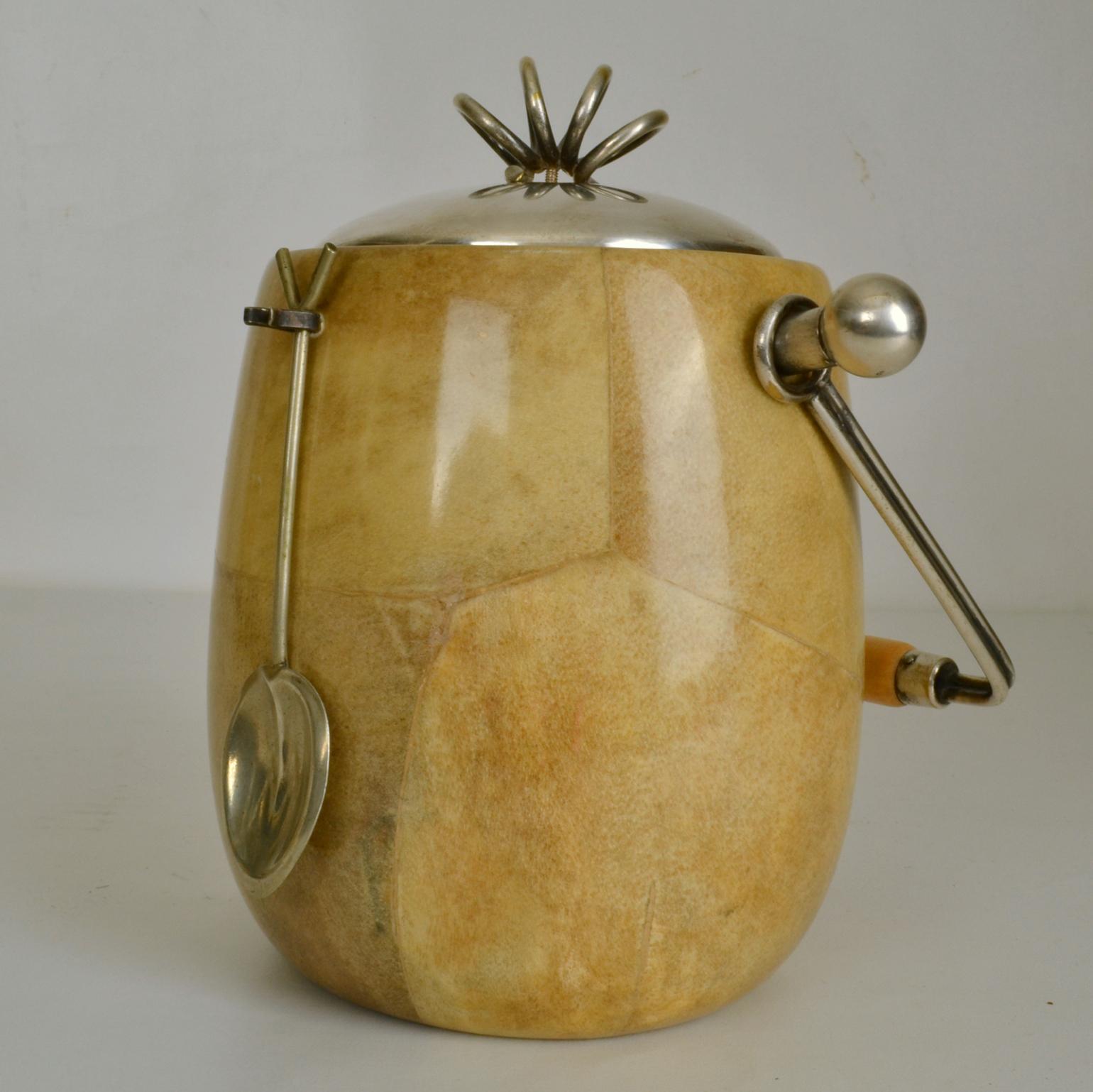 Mid-Century Modern Aldo Tura Parchment Ice Bucket