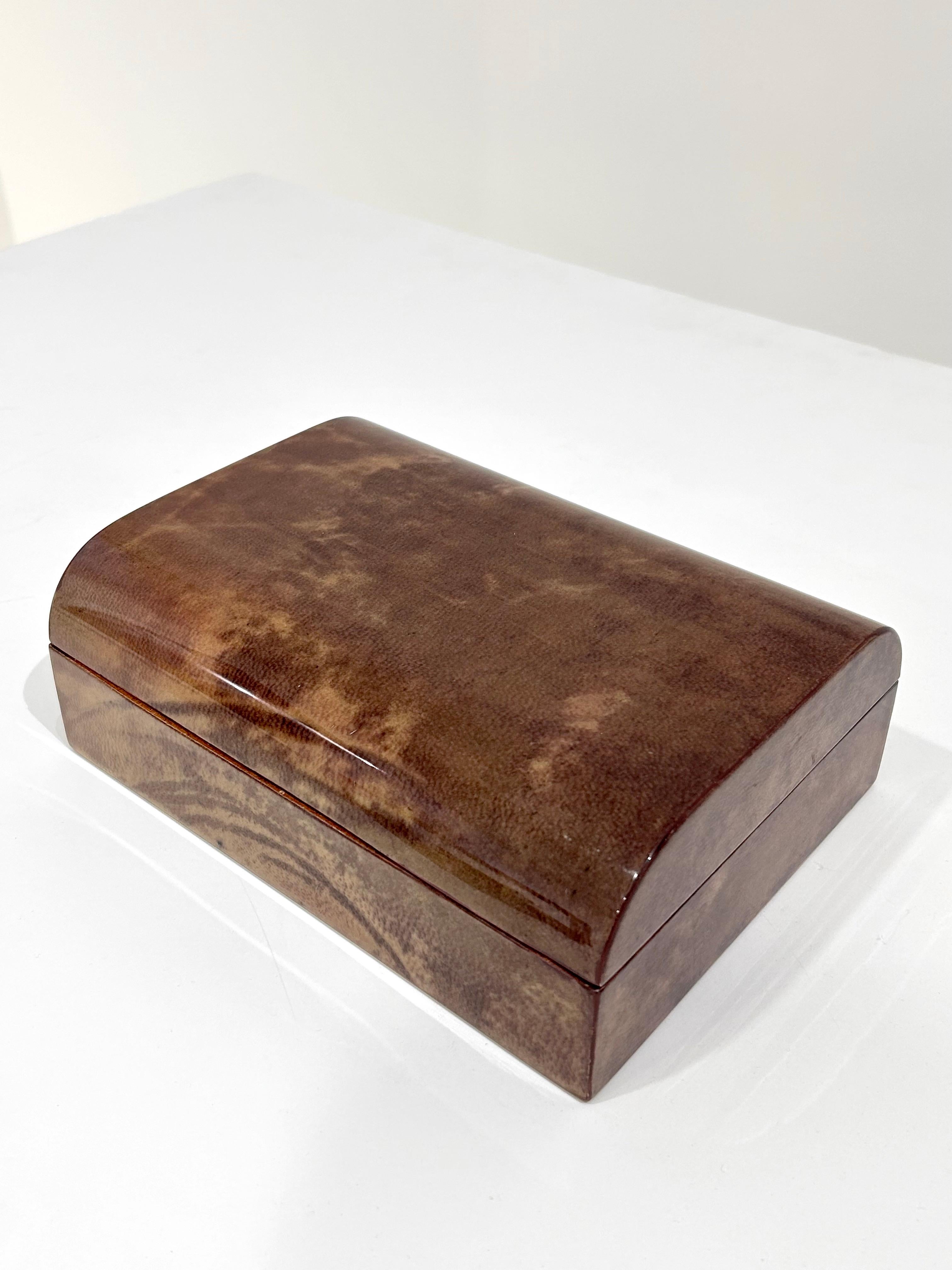 Aldo Tura Parchment Jewelry Box For Sale 2