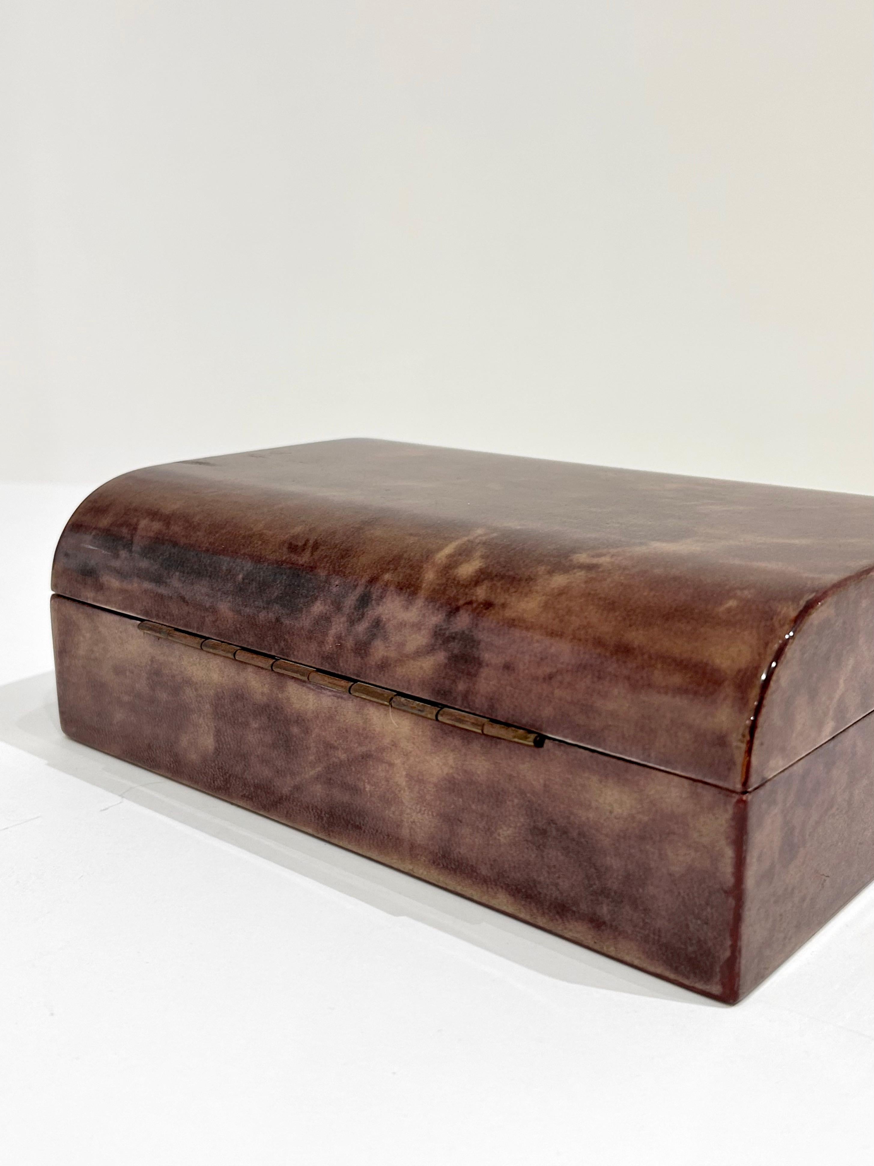 Aldo Tura Parchment Jewelry Box For Sale 3