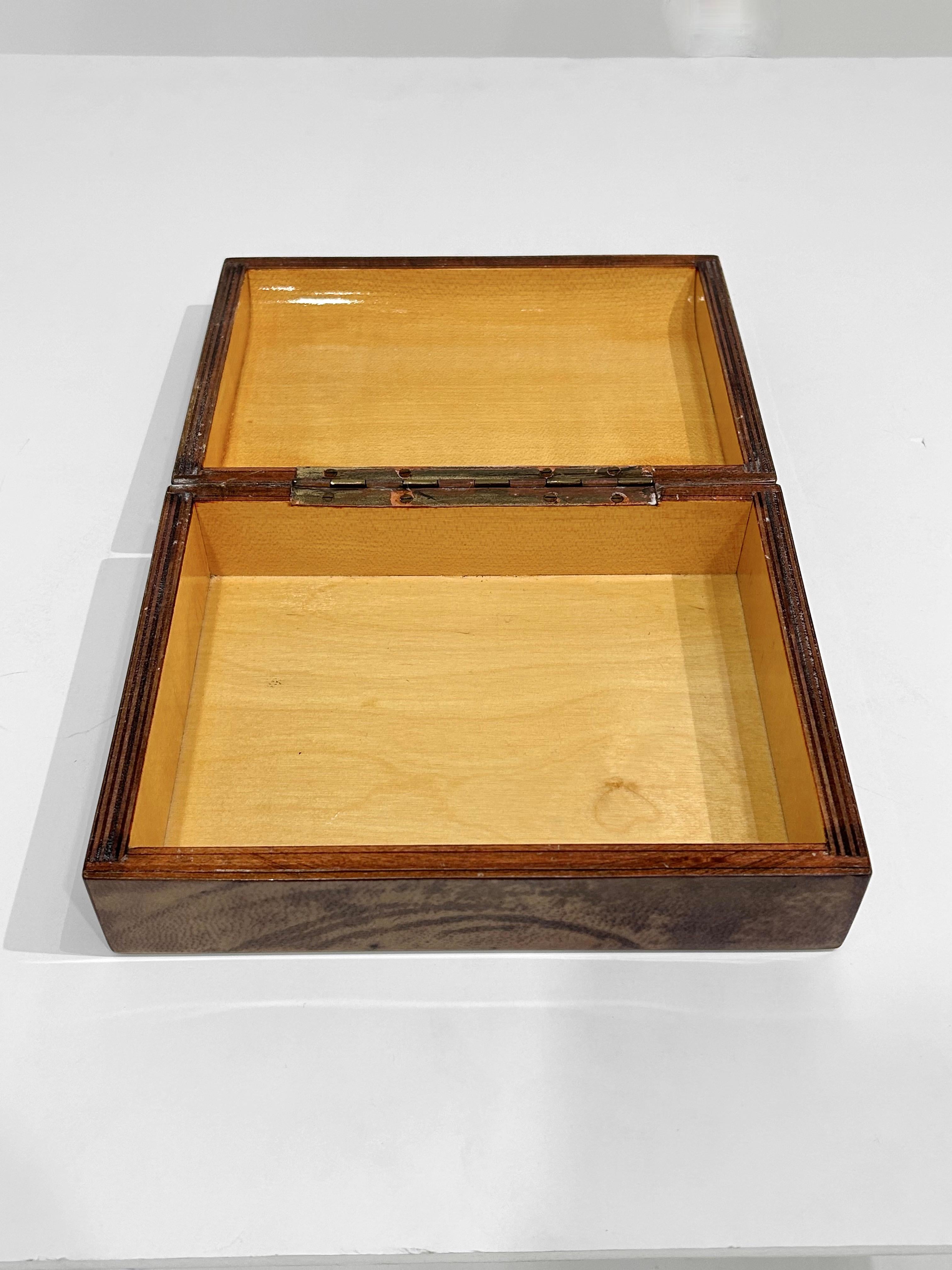 Lacquered Aldo Tura Parchment Jewelry Box For Sale