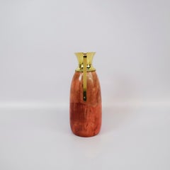 Aldo Tura Peach Goatskin Pitcher, 1970