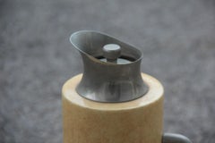 Aldo Tura Pitcher Bottle Goatskin Mid-Century Modern Italian Design Clear Color