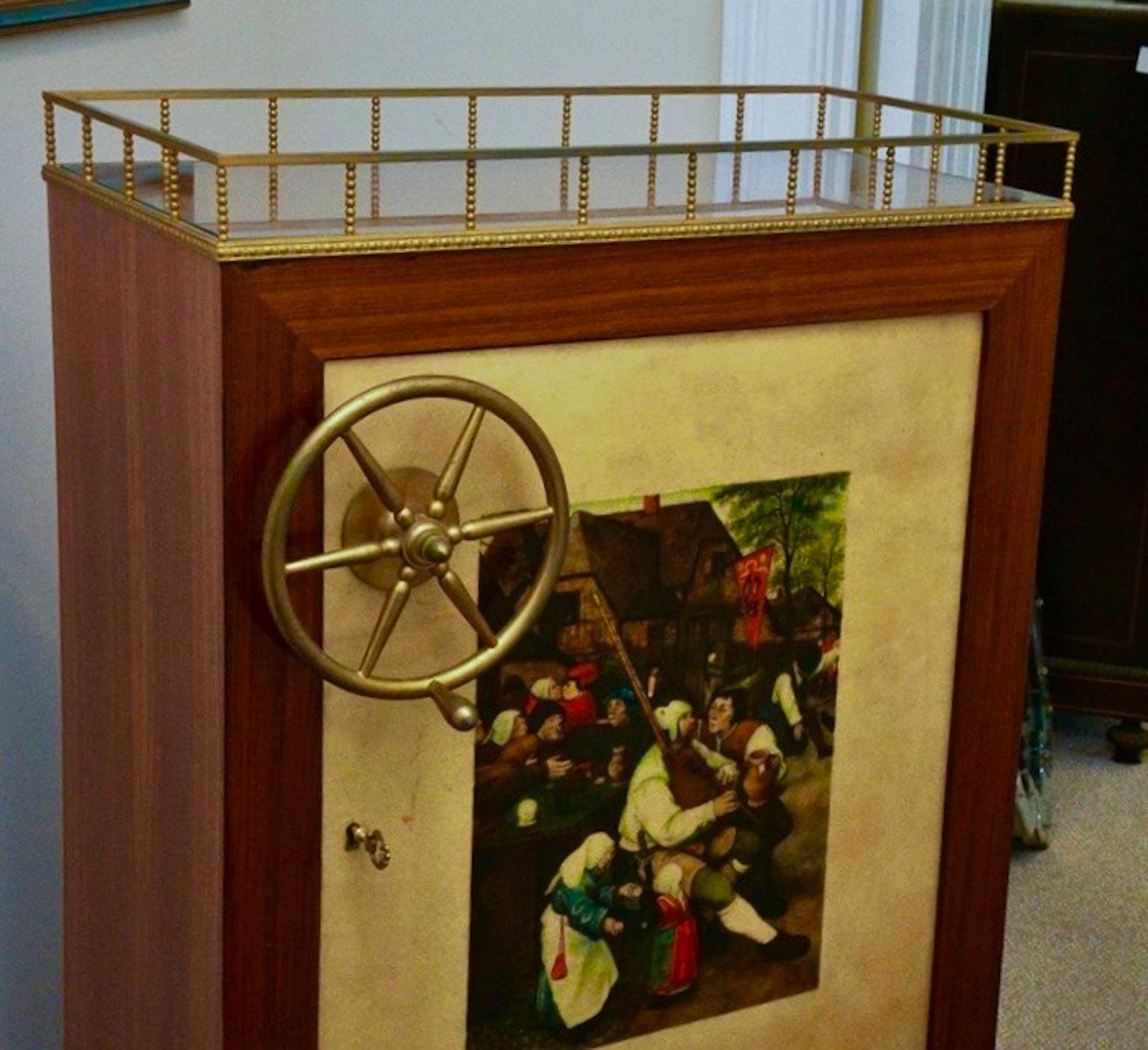 Aldo Tura, armoire de bar à roulettes en vente 10