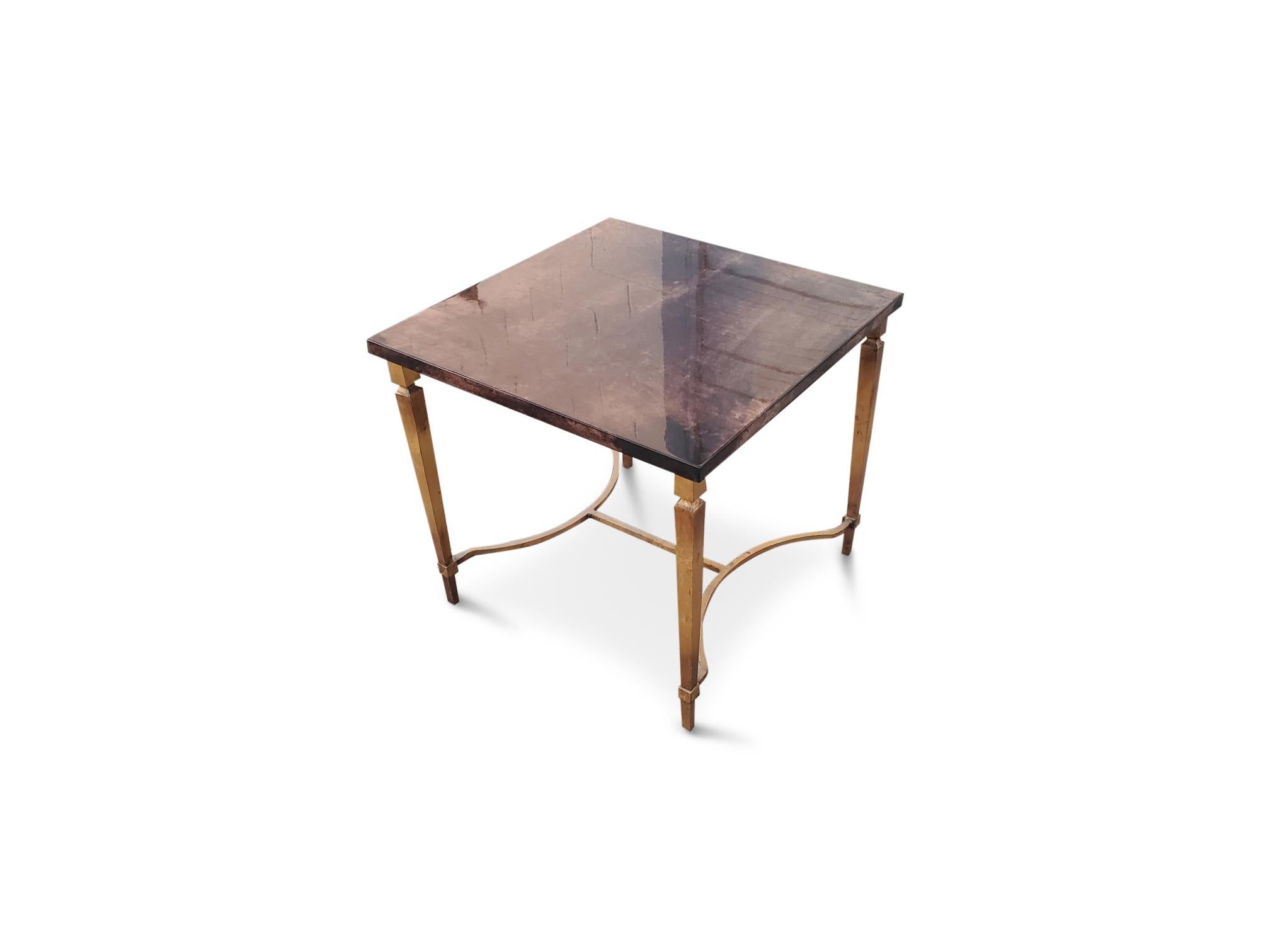 Italian Aldo Tura Side Table For Sale