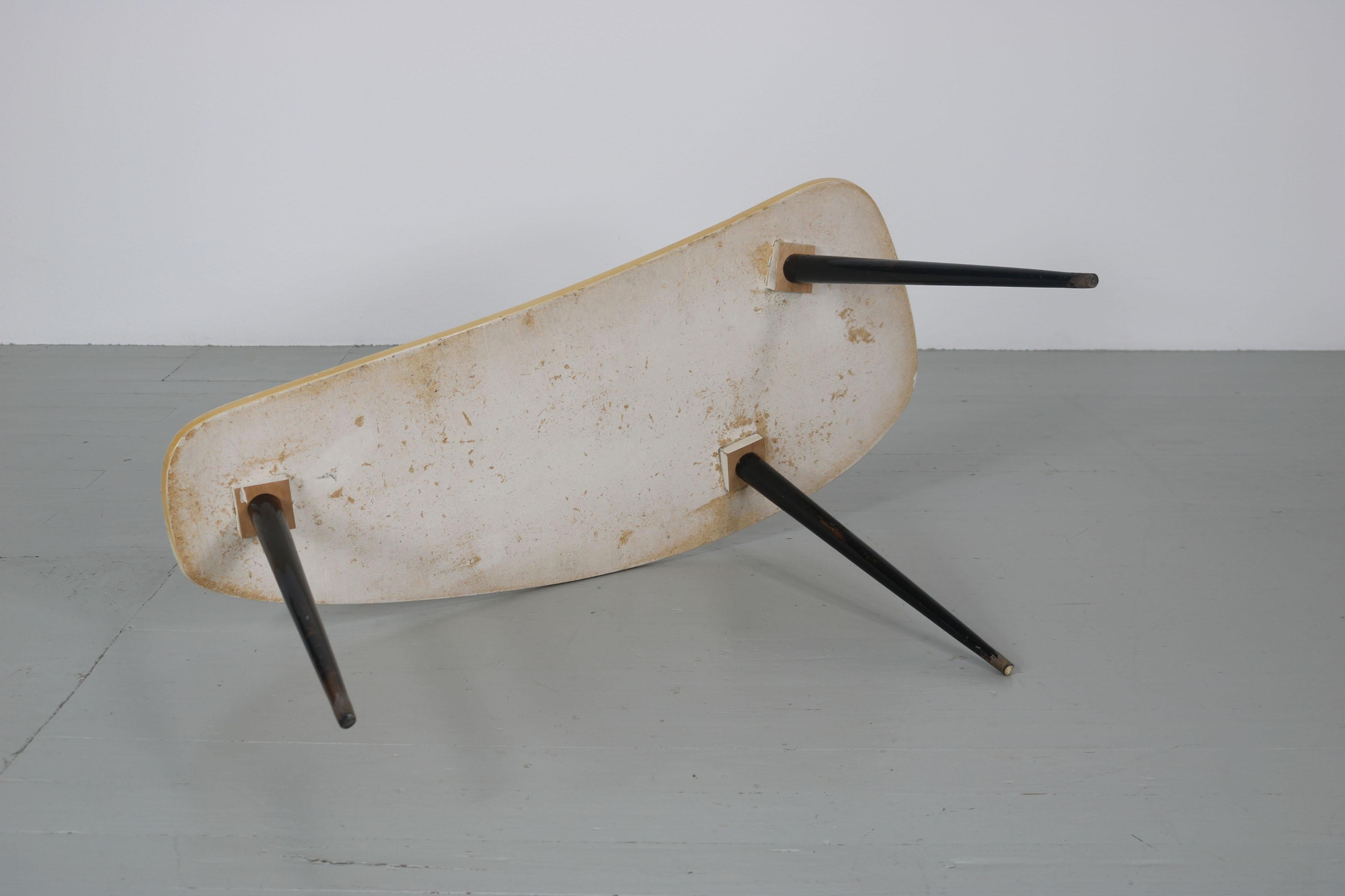 Aldo Tura Side Table mit guitar motif, Italy 1950s For Sale 10