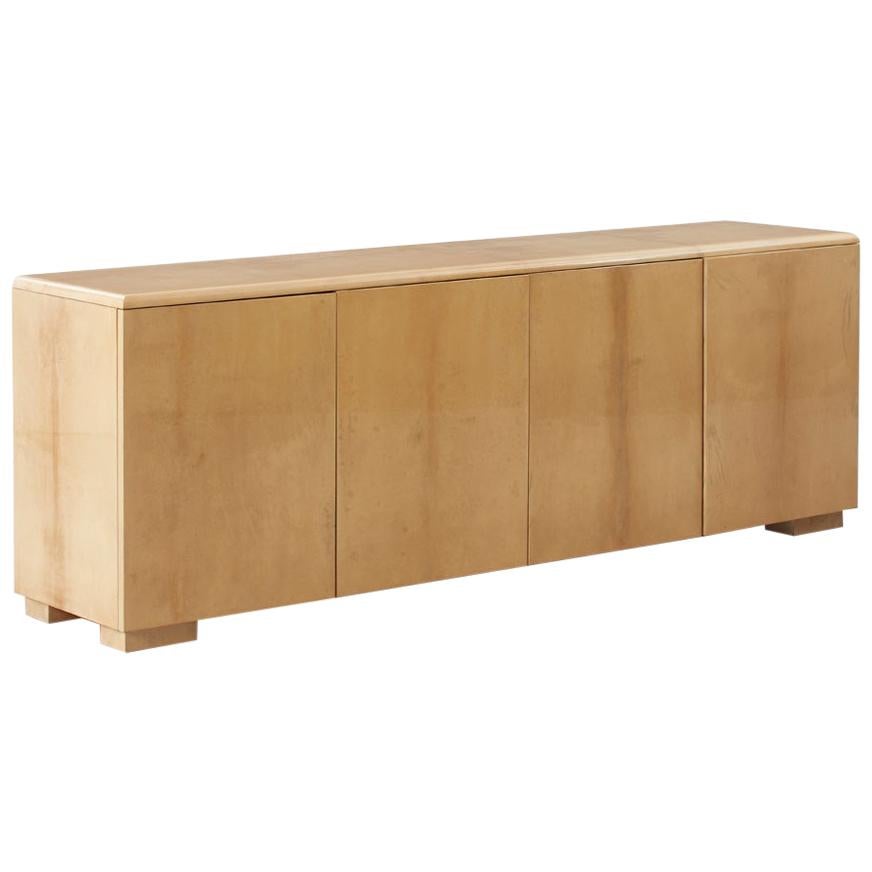 Aldo Tura Sideboard in Lacquered Goatskin Italy, circa 1960