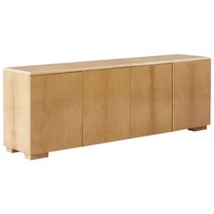 Aldo Tura Sideboard aus lackiertem Ziegenleder Italien:: um 1960