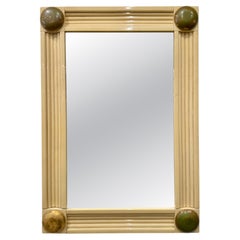 Aldo Tura Style Magnificent Large Scale Lacquered Goatskin Mirror