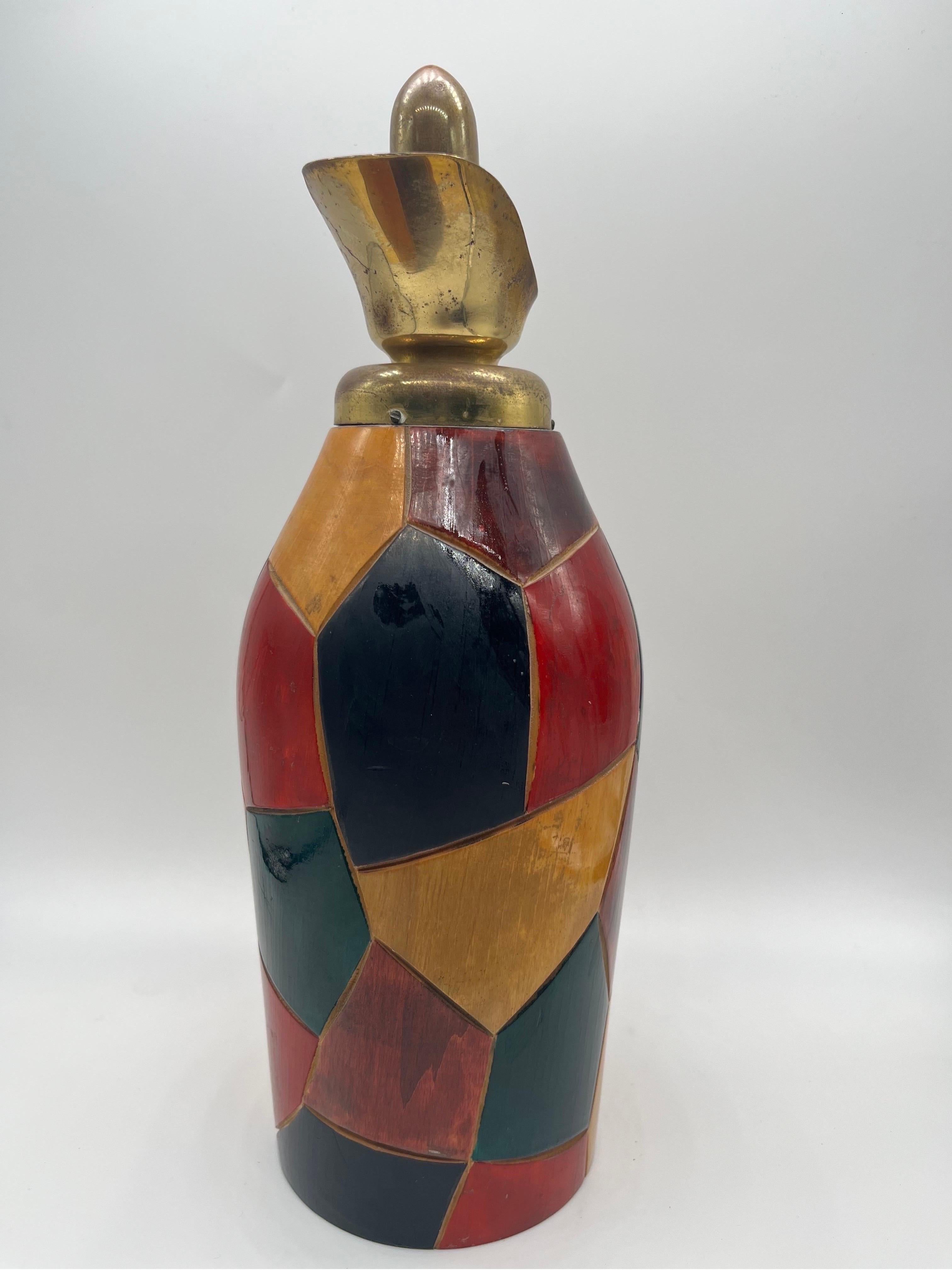 Mid-20th Century Aldo Tura Thermos Legno E Ottone 1950, Art For Sale