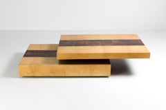 Aldo Tura Two-Tier Sliding Coffee Table
