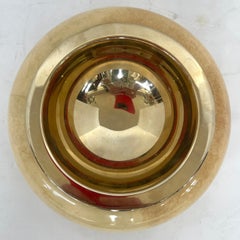 Aldo Tura Wood & Brass Vide Poche, Italien,  C.1960er Jahre