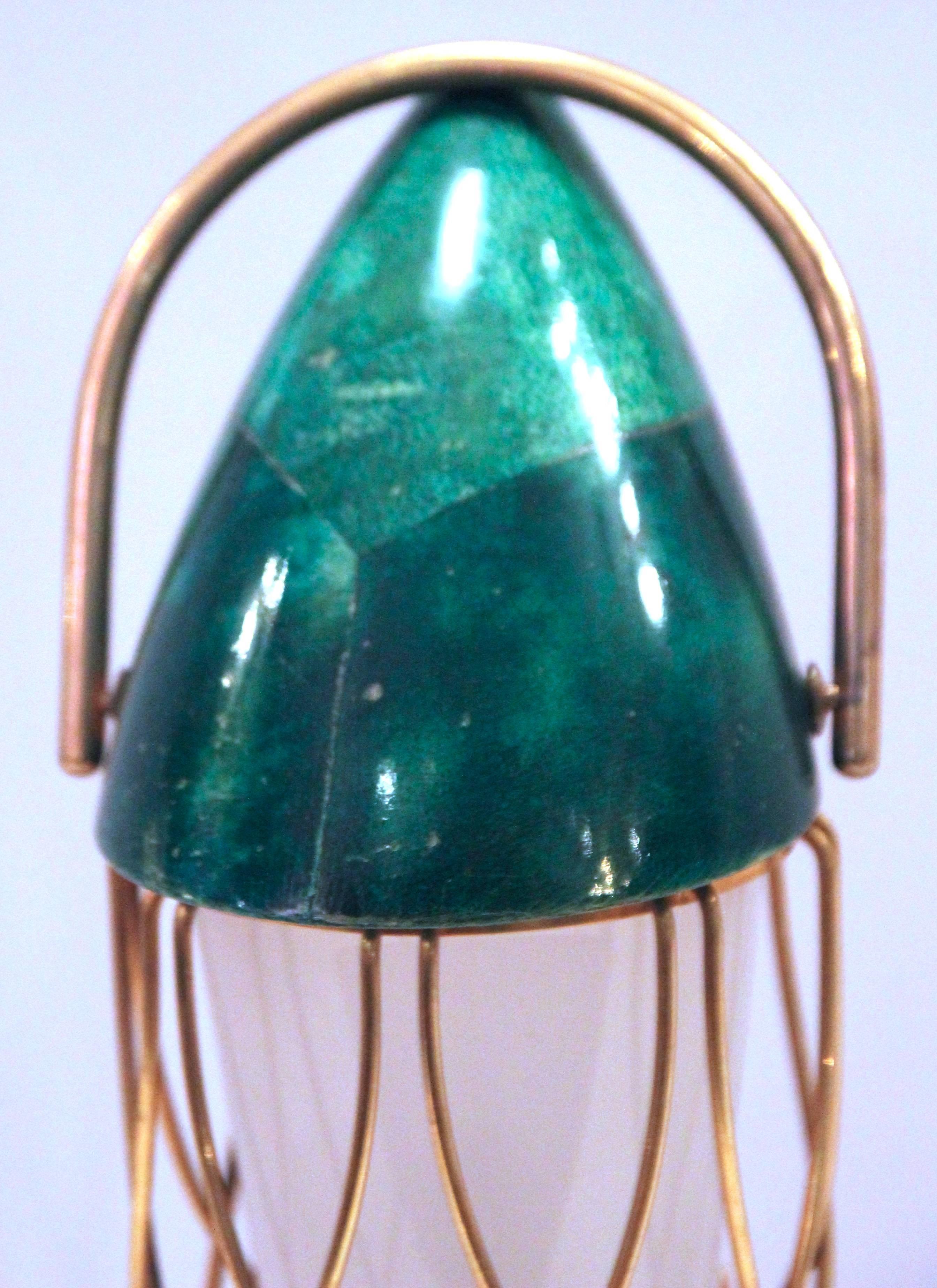 Italian Aldo Tura, table lamp, signed, circa 1960, Italy.