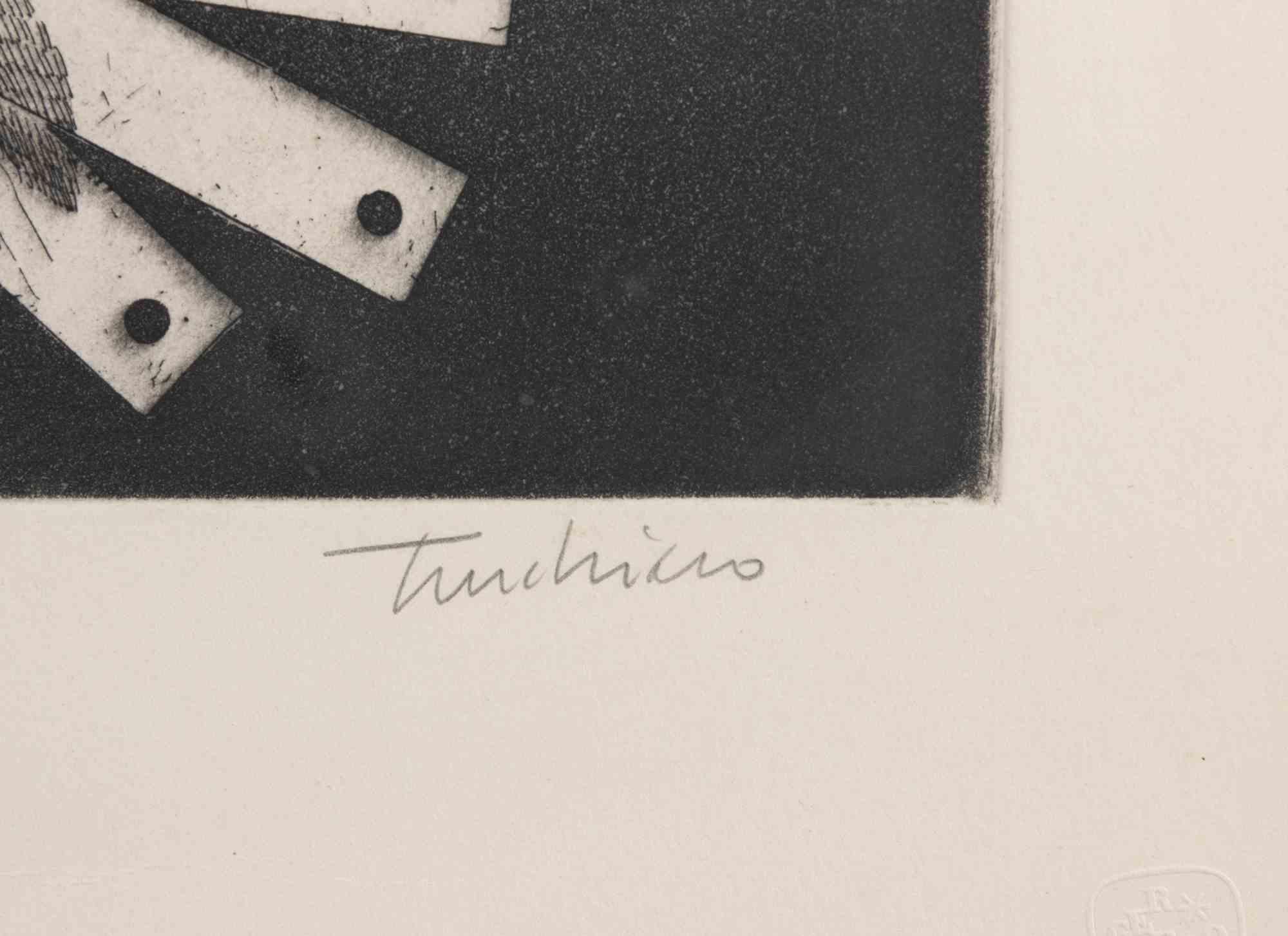 Untitled - Etching by Aldo Turchiaro - Mid-20th Century For Sale 2