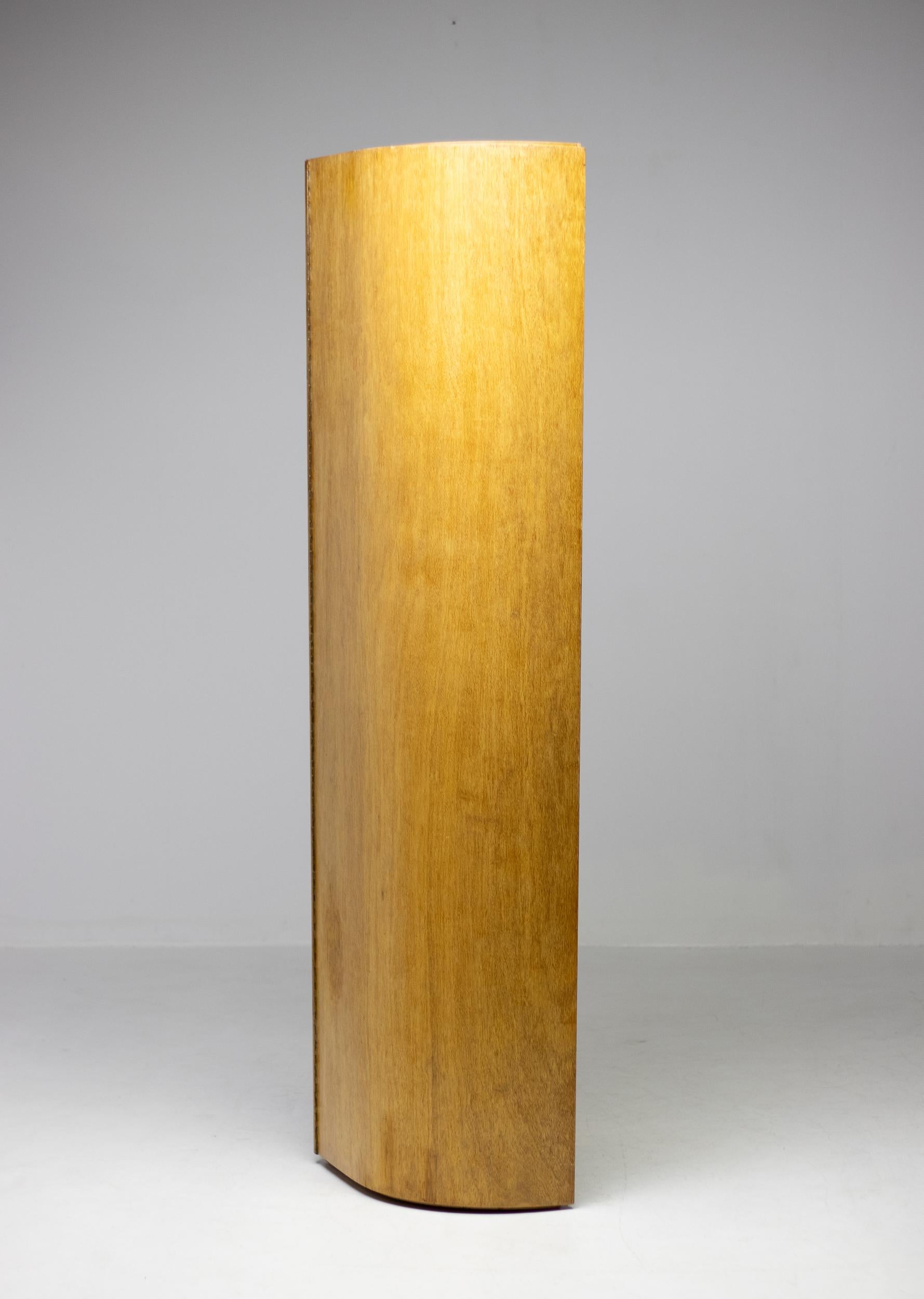 Oak Aldo van Eyck Structuralist Corner Cabinet For Sale