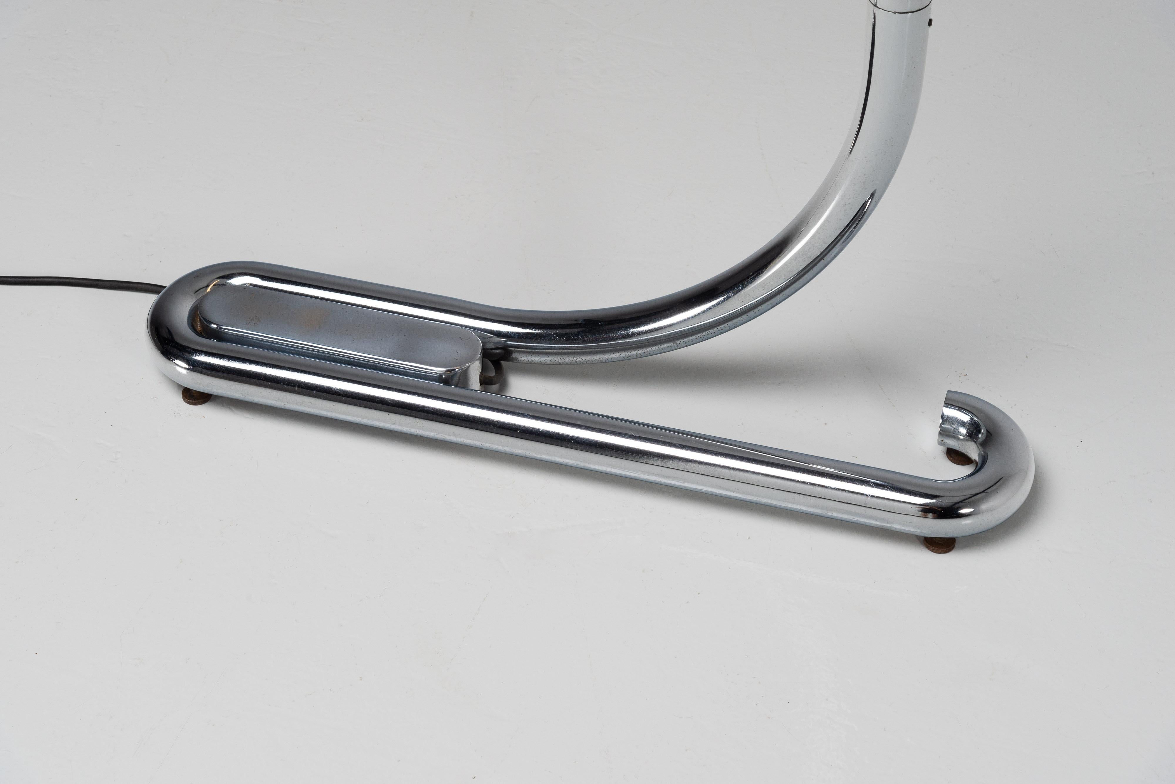 Mid-Century Modern Aldo vd Nieuwelaar TC2 floor lamp Artimeta 1972 chrome For Sale