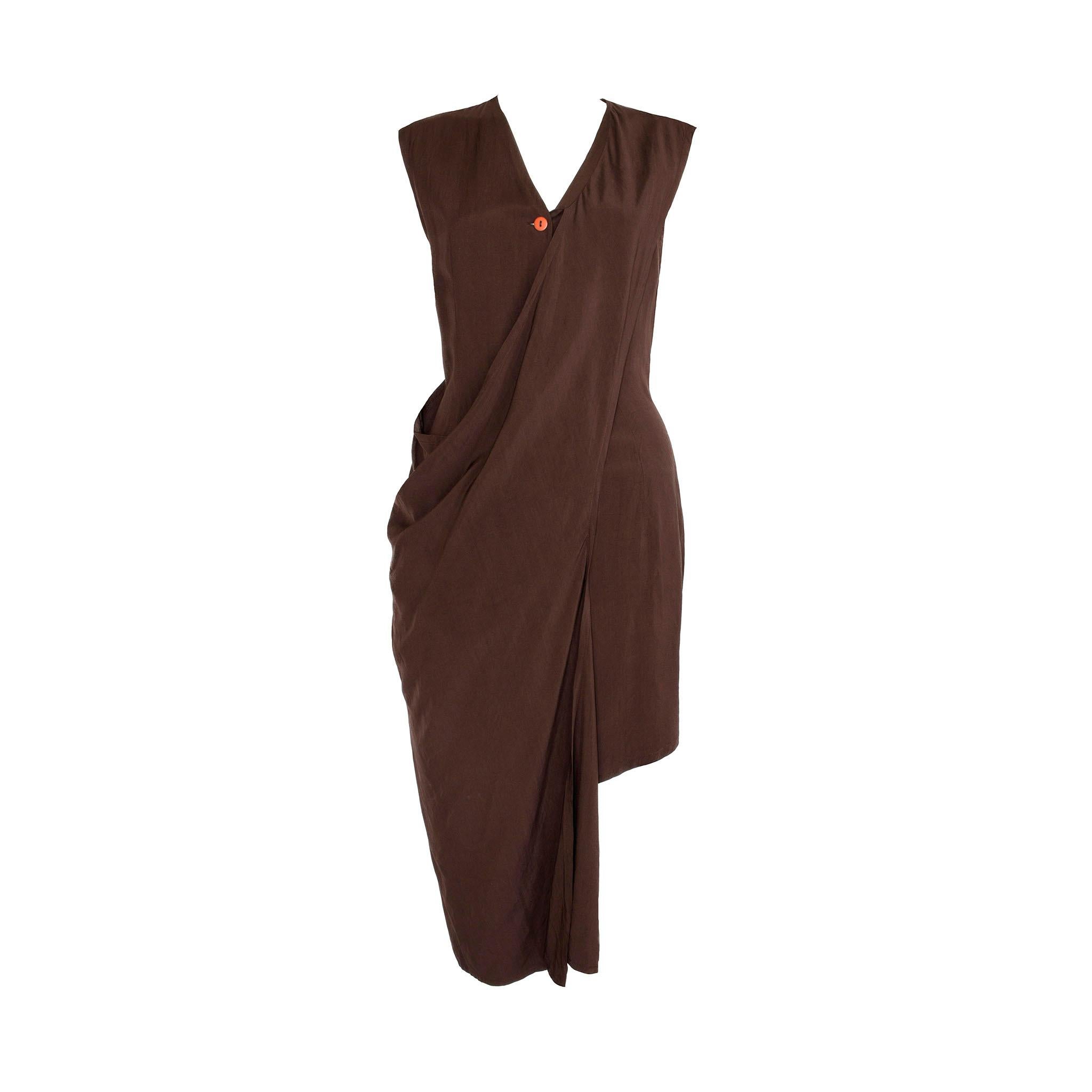 Aldofo Dominguez 1980s Vintage Two-Way Silk Dress  2