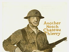 Original U. S. Marines, Another Notch Chateau Thierry vintage World War 1 poster