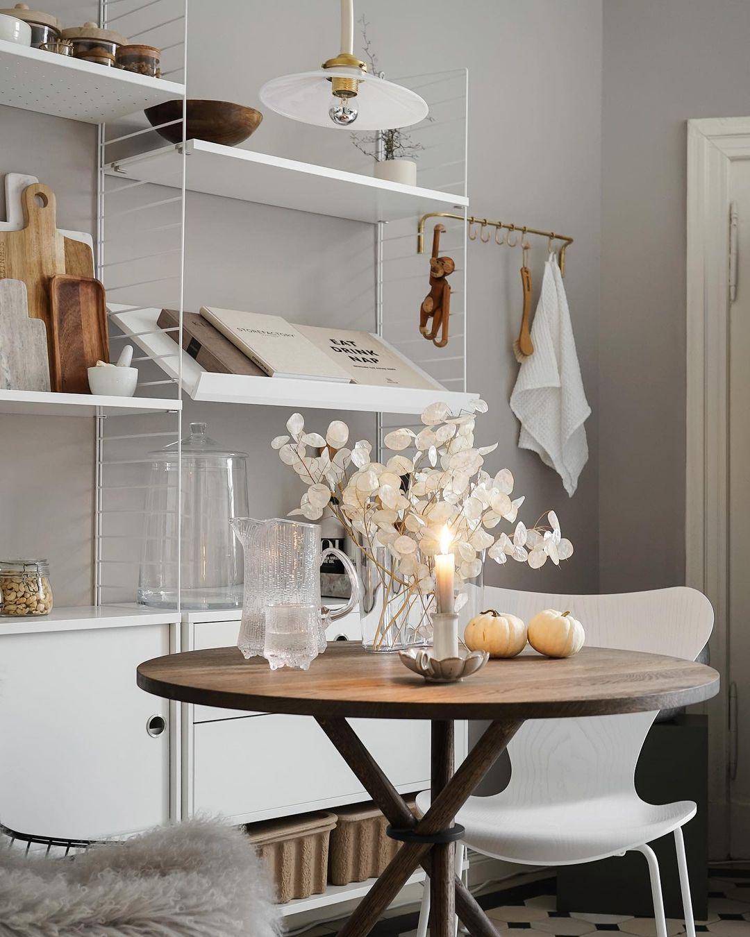 Moderne Aldric Dark Oak Café Table by Eberhart Furniture en vente