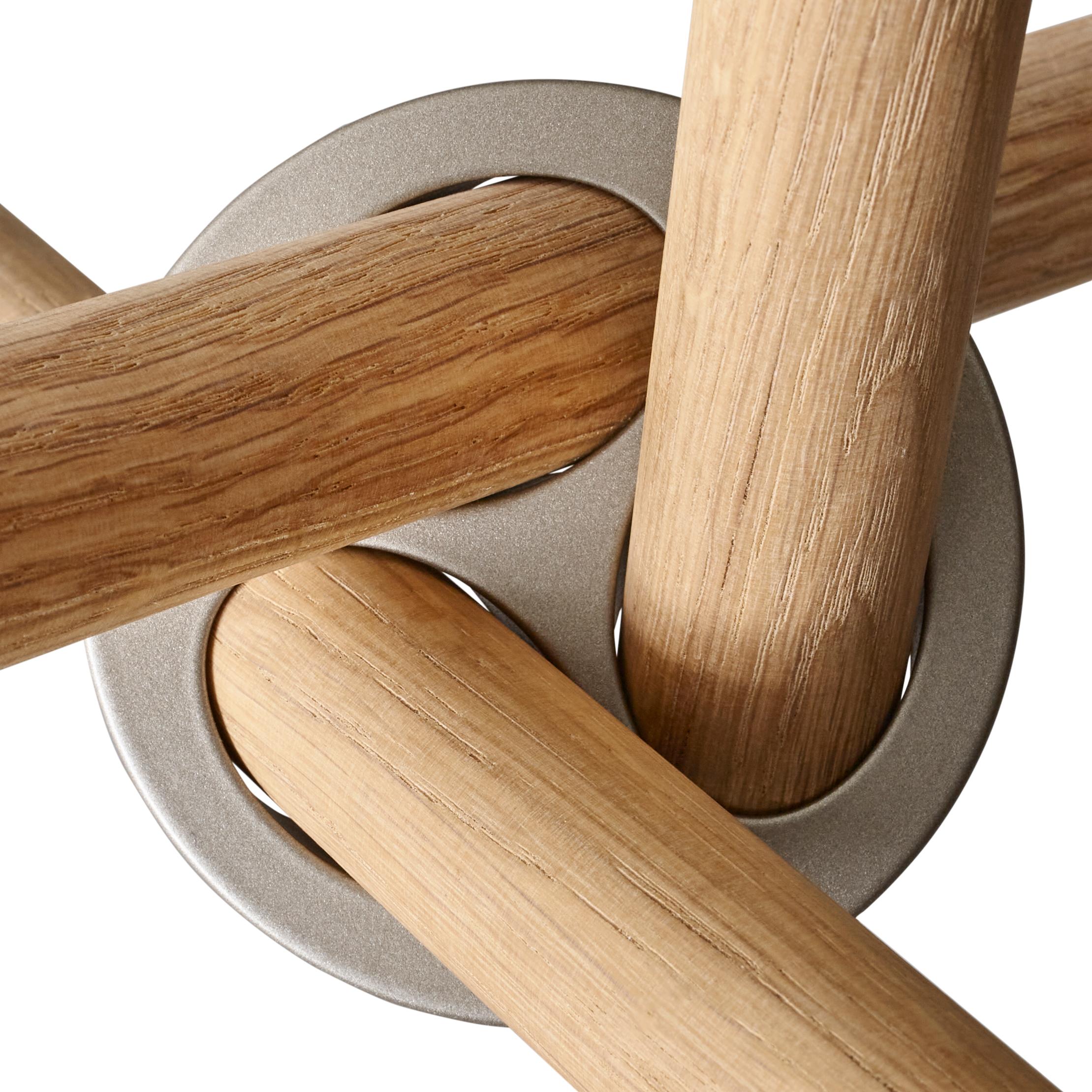 Table de café Aldric à plateau en béton clair et pieds en Oak Oak Light par Eberhart Furniture en vente 5