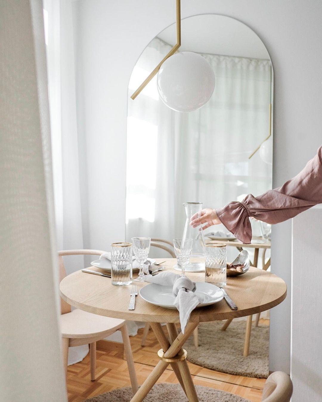 Aldric Light Oak Café Table by Eberhart Furniture en vente 1