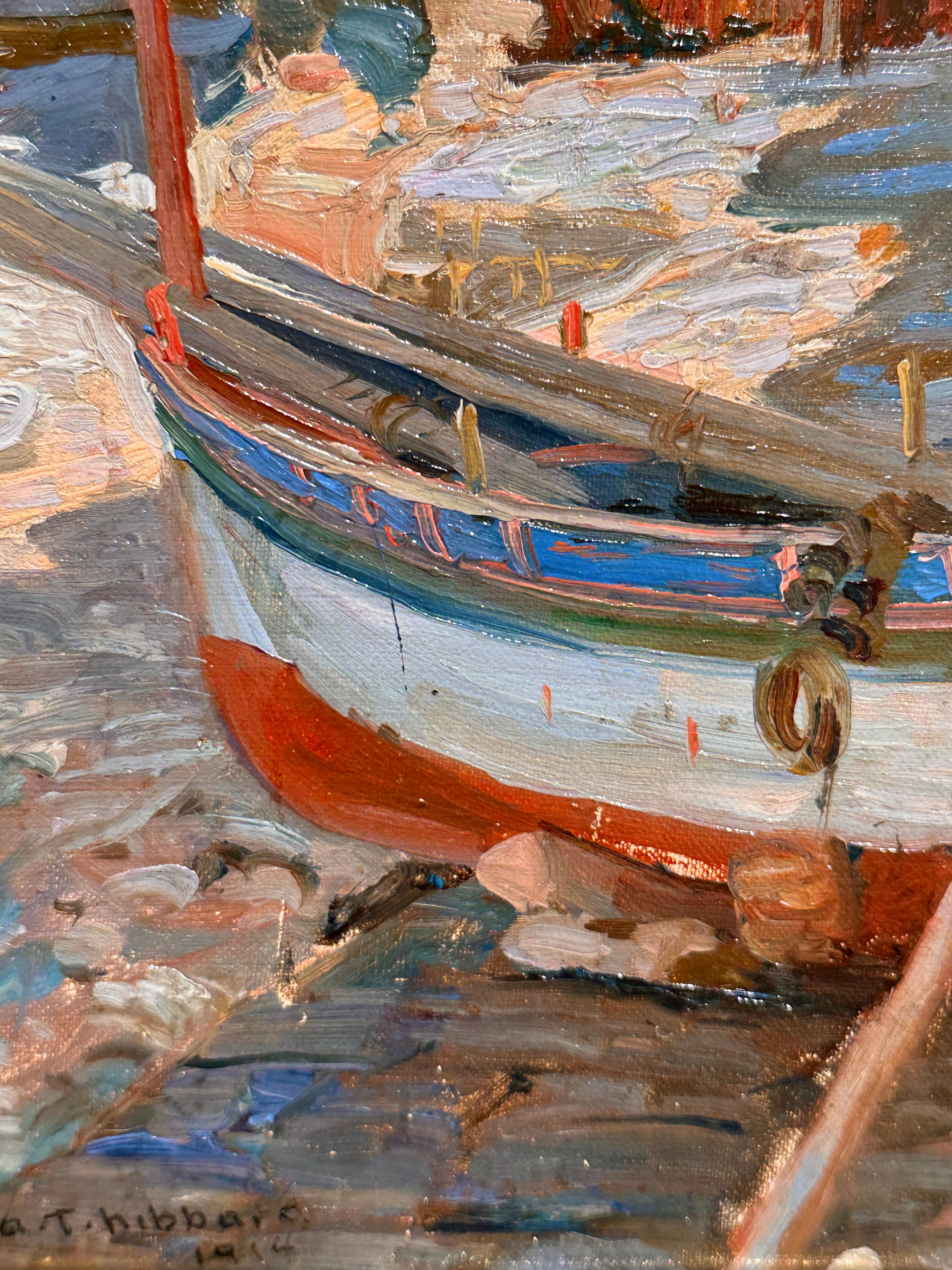 Impressionniste américain Artistics Rockport Aldro T. Hibbard - Scène européenne 1914 en vente 2