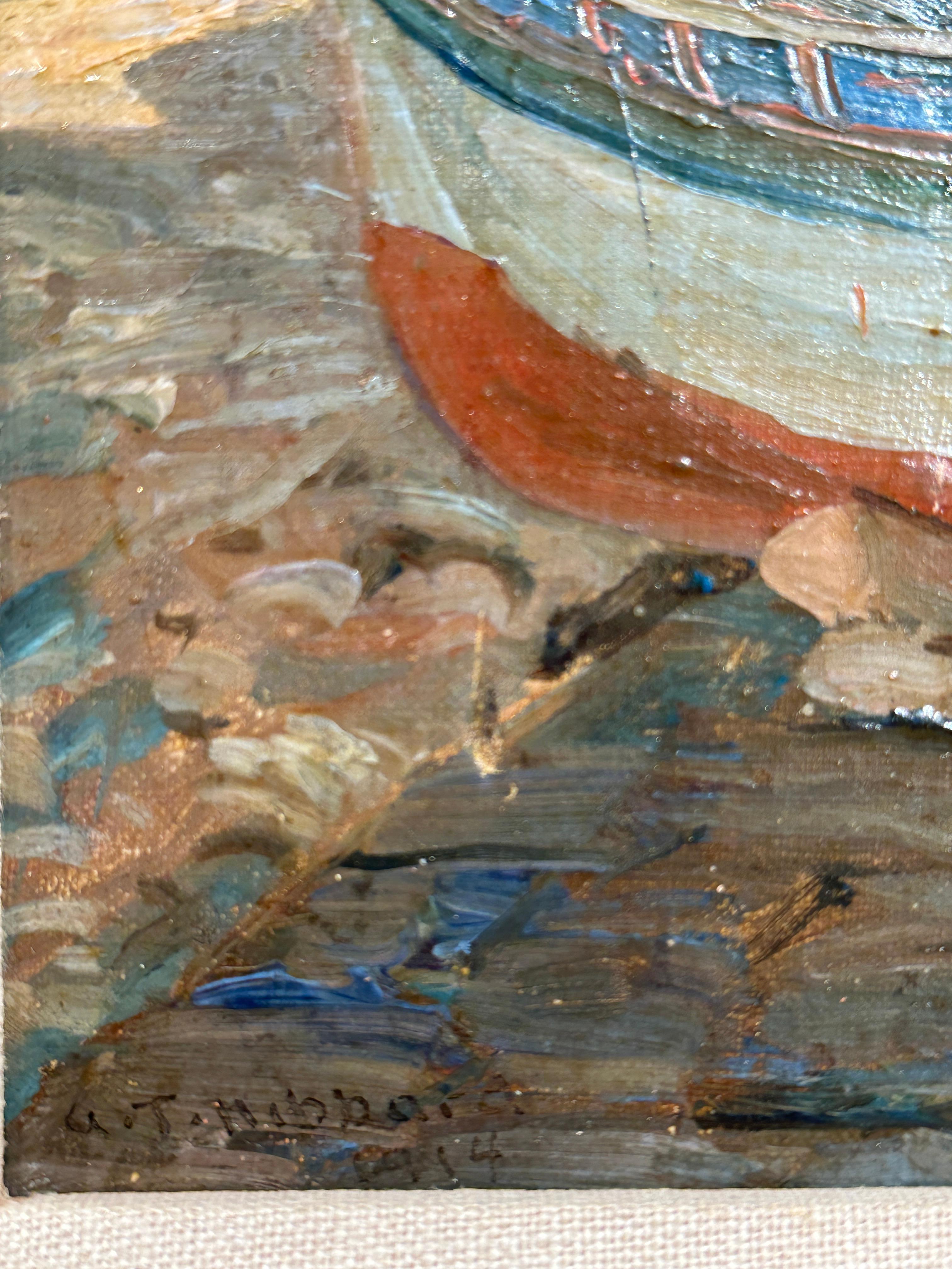 Escena temprana de Venecia del impresionista americano Aldro T. Hibbard en venta 3