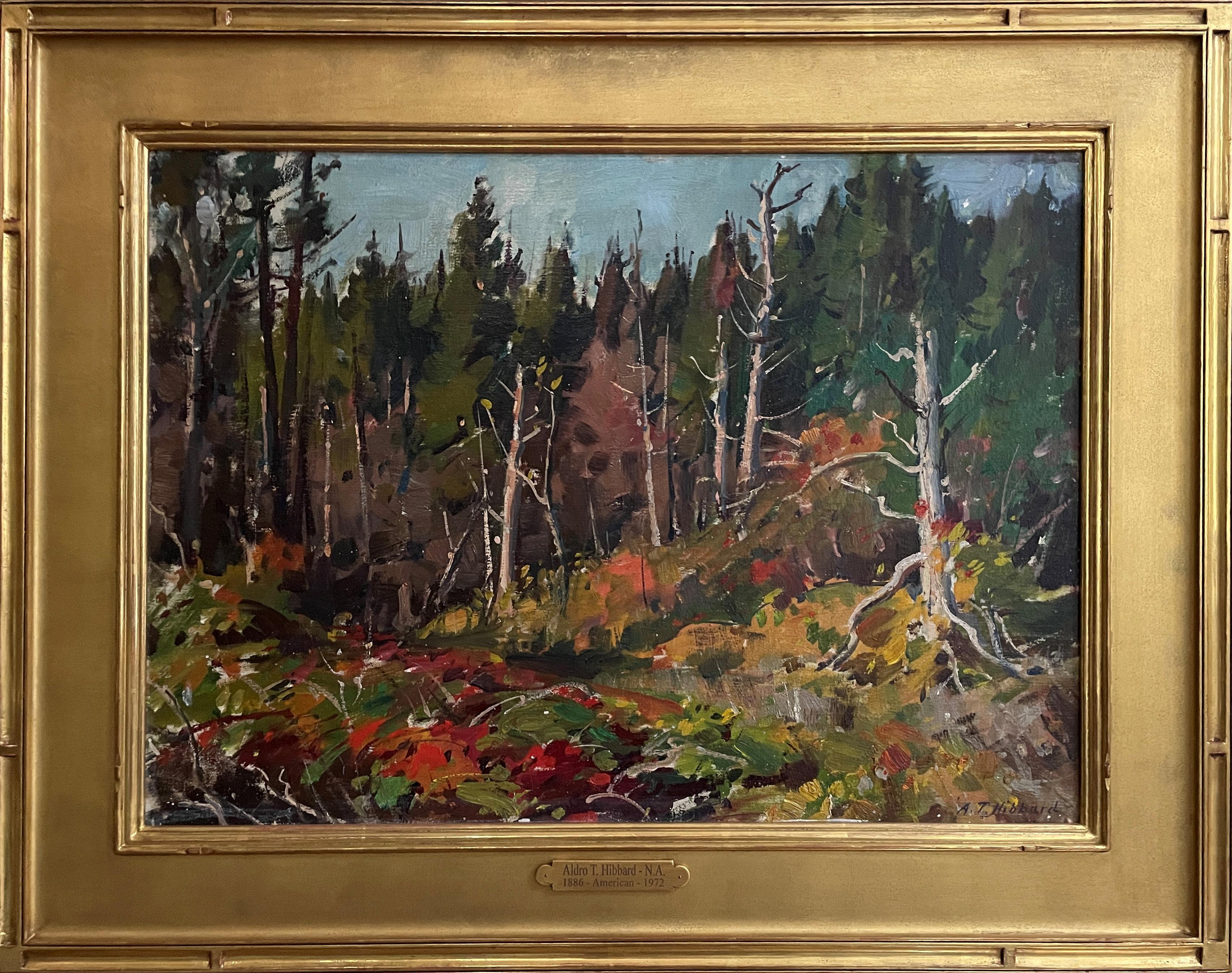 « Automne en Nouvelle-Angleterre, Aldro Thompson Hibbard, Paysage impressionniste de Marsh en vente 1