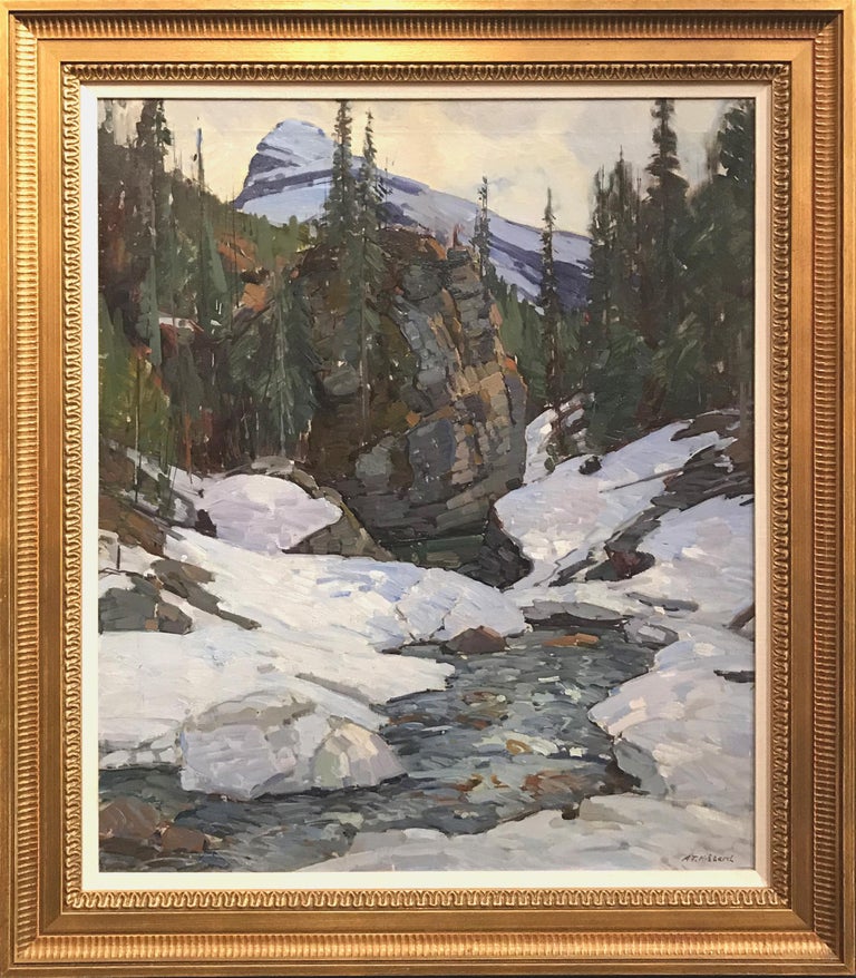Aldro Thompson Hibbard Landscape Painting - Lone Peak, Canadian Rockies