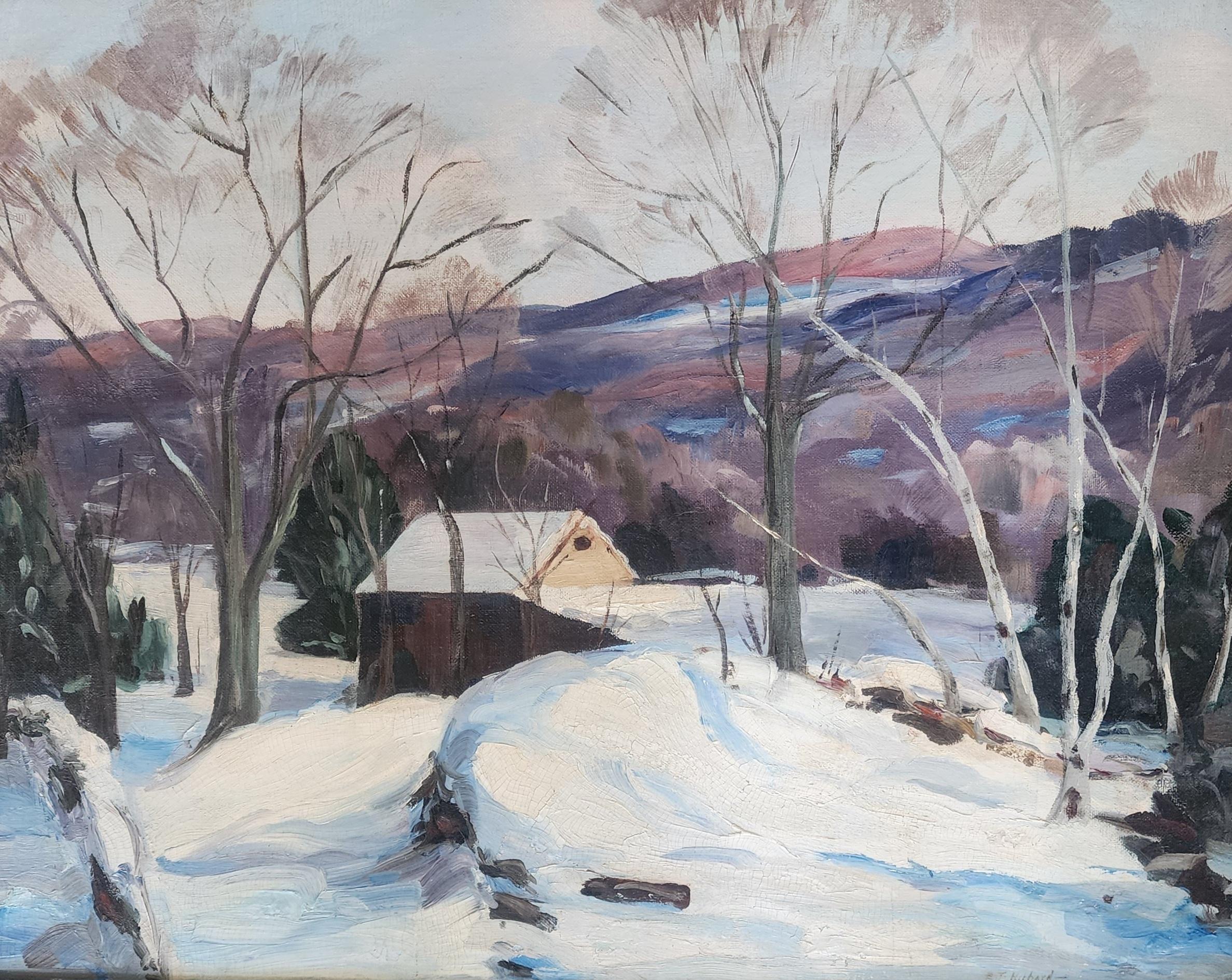 Landscape Painting de Aldro Thompson Hibbard - Paisaje de invierno