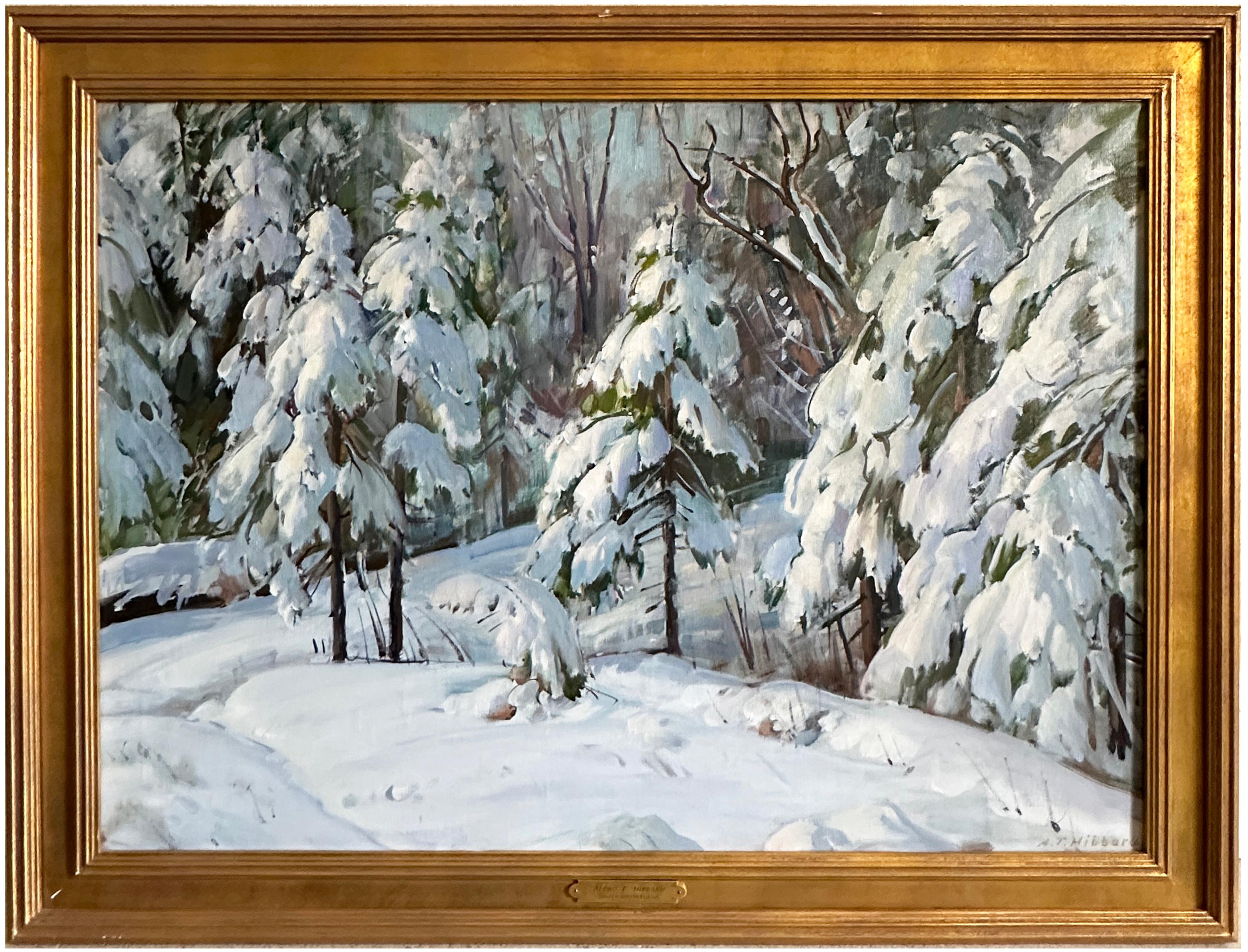 A. Winter Wonderland – Painting von Aldro Thompson Hibbard