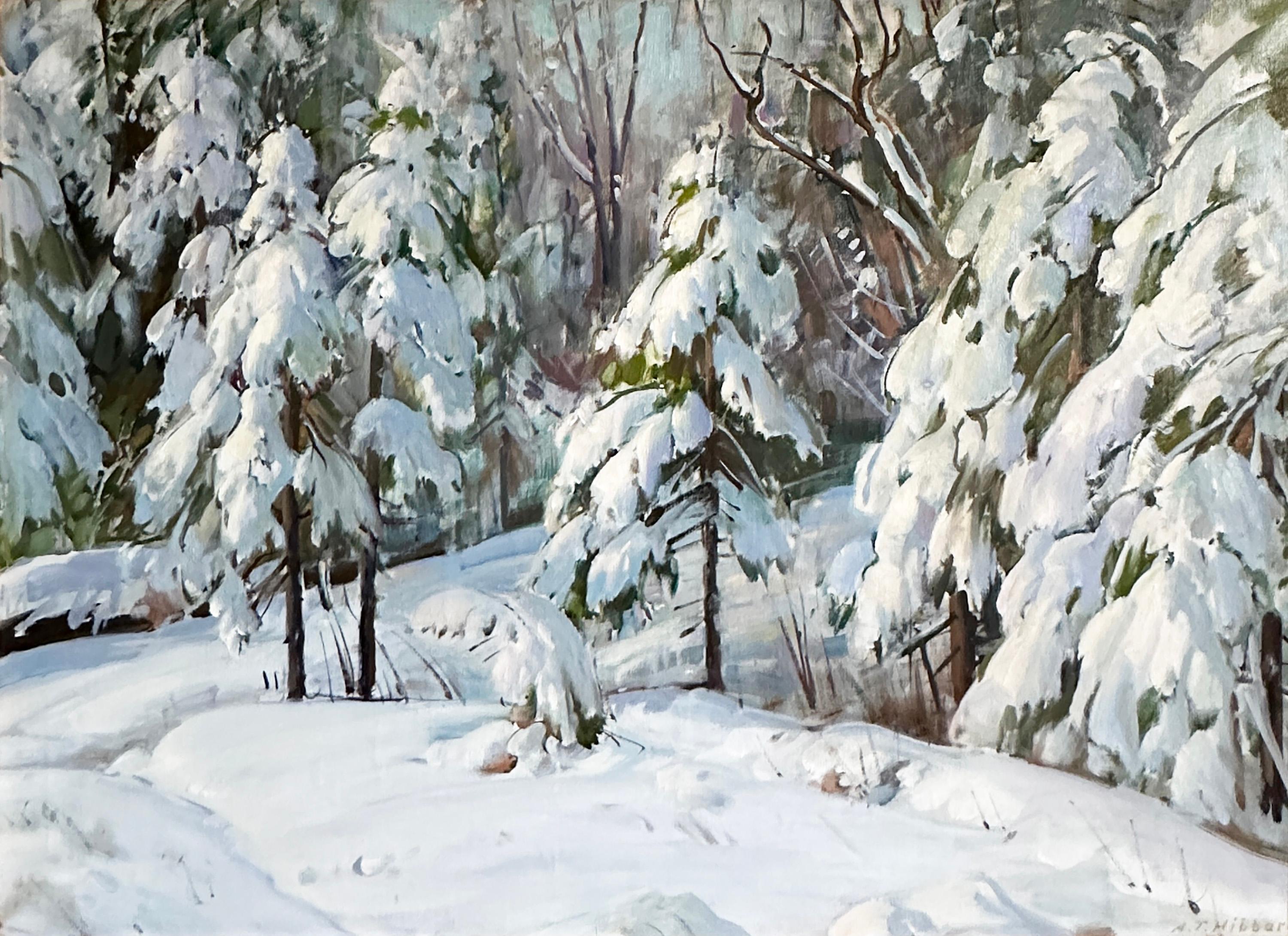 Aldro Thompson Hibbard Landscape Painting – A. Winter Wonderland