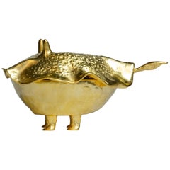 Aldus "Amphibious", Condiment Server, Bronze, Art Object, Contemporary