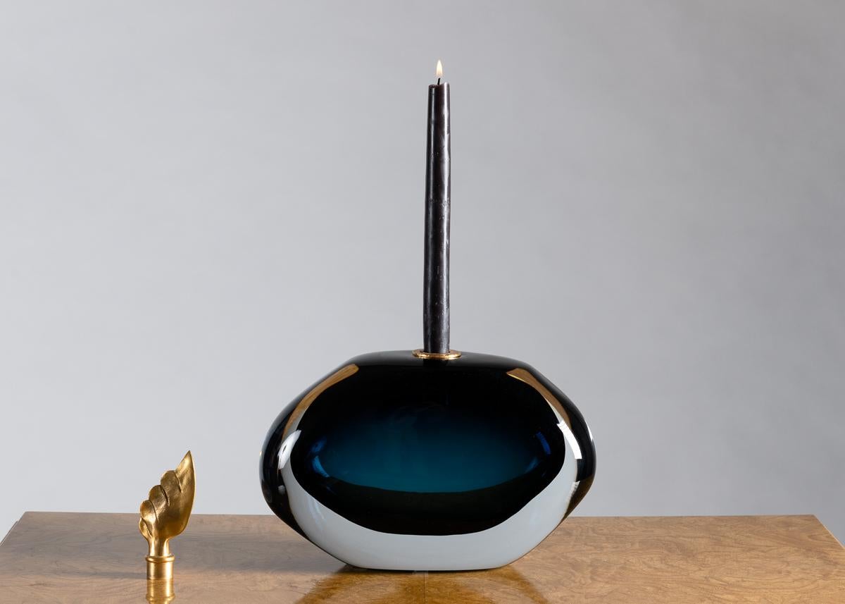 Gilt Aldus, Pan, Oceano, Vase/Candlestick, Italy, 2019