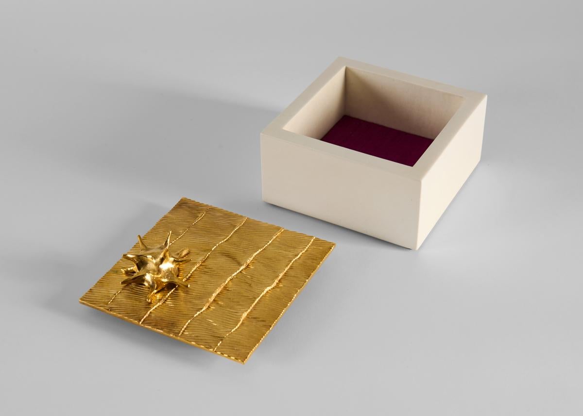 Gilt Aldus, Star, Parchment and Bronze Accessory Box, Italy, 2018