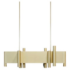 ALDWYCH 1m aluminium lacquered sateen brass