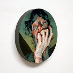 „Captured Moment 1“ von Ale Casanova, Original-Ölgemälde, Porträt