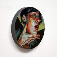„Captured Moment 2“ von Ale Casanova, Original-Ölgemälde, Porträt