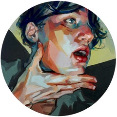 "Momento capturado 2" por Ale Casanova, Pintura al óleo original, Retrato