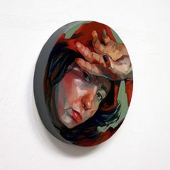 „Captured Moment 3“ von Ale Casanova, Original-Ölgemälde, Porträt