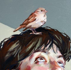 "The Persuasion of Teulaí" by Ale Casanova, Original Painting, Nude Portrait