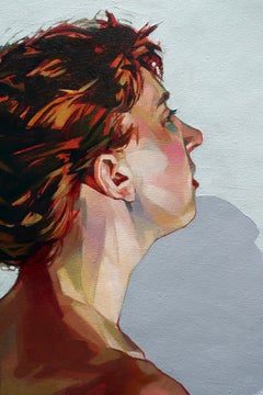 "Untitled" by Ale Casanova, Original Painting, Nude Portrait