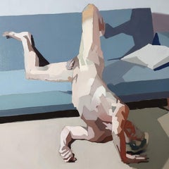 „Ohne Titel II“ von Ale Casanova, Originalgemälde, Aktporträt