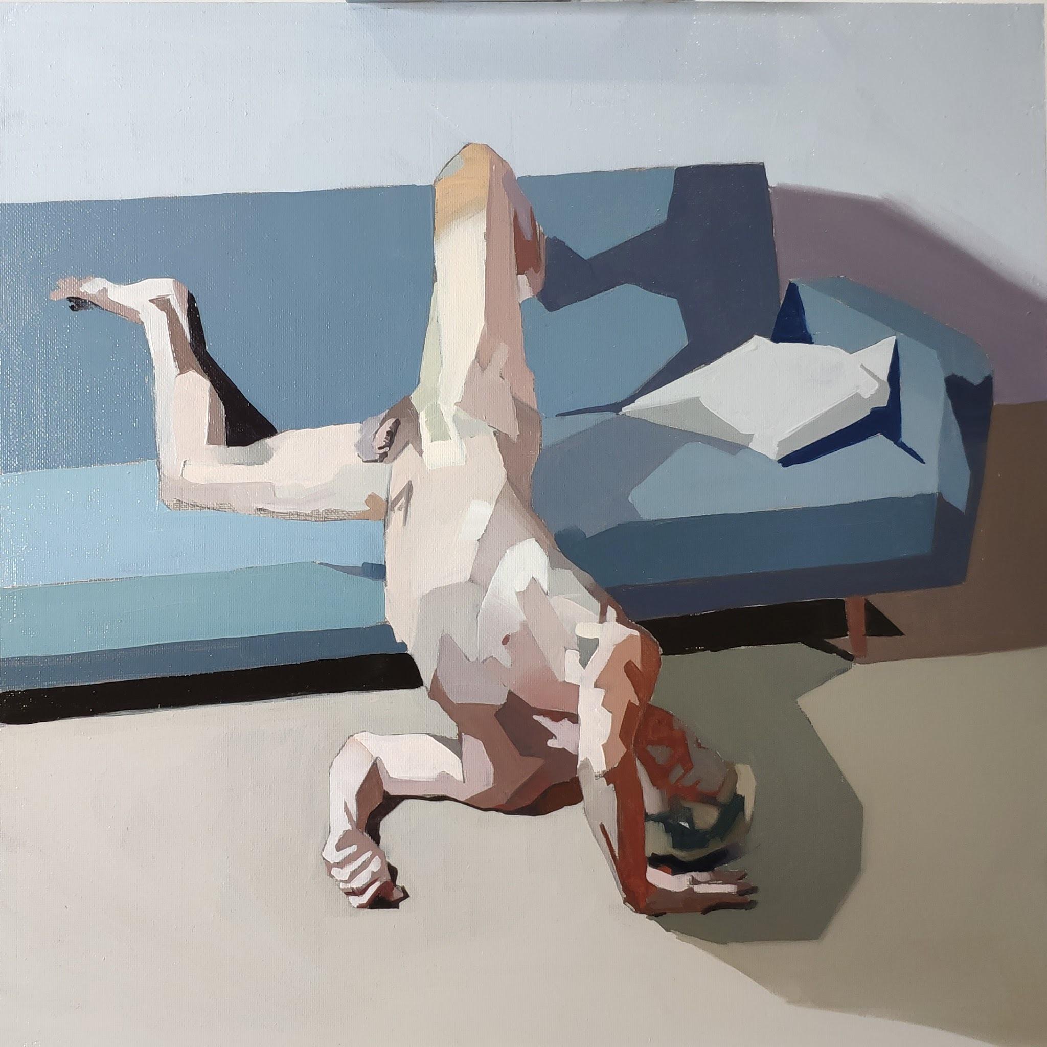"Sin título II" de Ale Casanova, Pintura original, Retrato desnudo