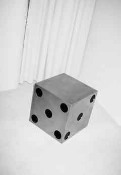 Alea Decorative Small Object 1 in Brushed Stainless Steel by Valeria Vasi