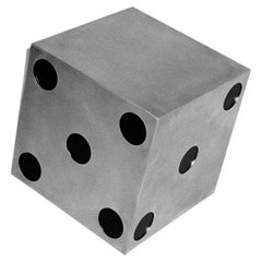 Alea Decorative Small Object 1 in Brushed Stainless Steel by Valeria Vasi