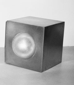 Alea Decorative Small Object 3 in Brushed Stainless Steel by Valeria Vasi