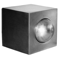Alea Decorative Small Object 4 in Brushed Stainless Steel by Valeria Vasi