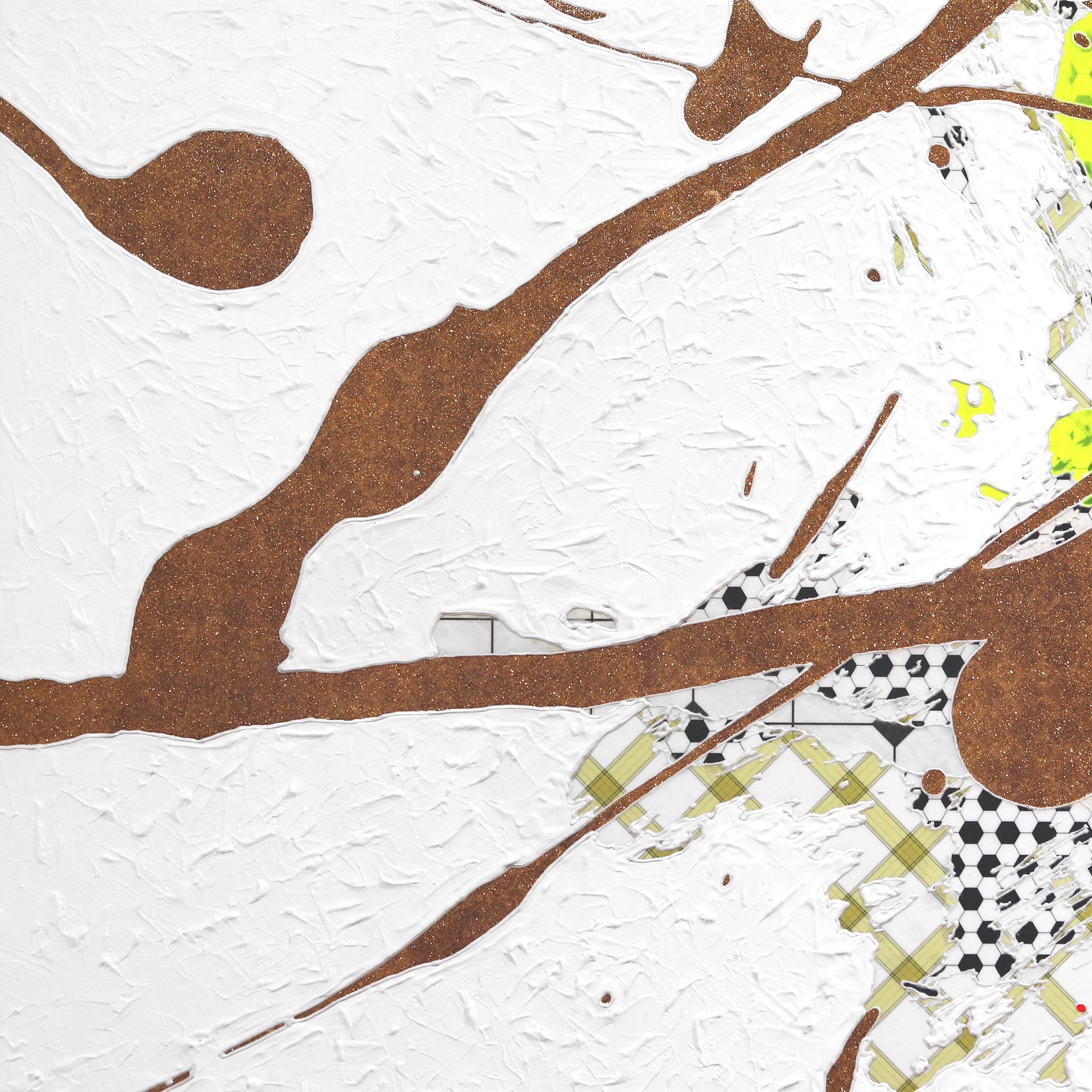 Die originellen Mixed-Media-Kunstwerke von Alea Pinar Du Pre stellen menschliche Figuren in einem grafischen Pop-Realismus-Stil dar. Als unternehmungslustige Autodidaktin, die Technologie und bildende Kunst miteinander verbindet, erkundet sie mit