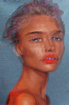 Aliya - 21e siècle, art contemporain, figuratif, acryliques lourds, portrait