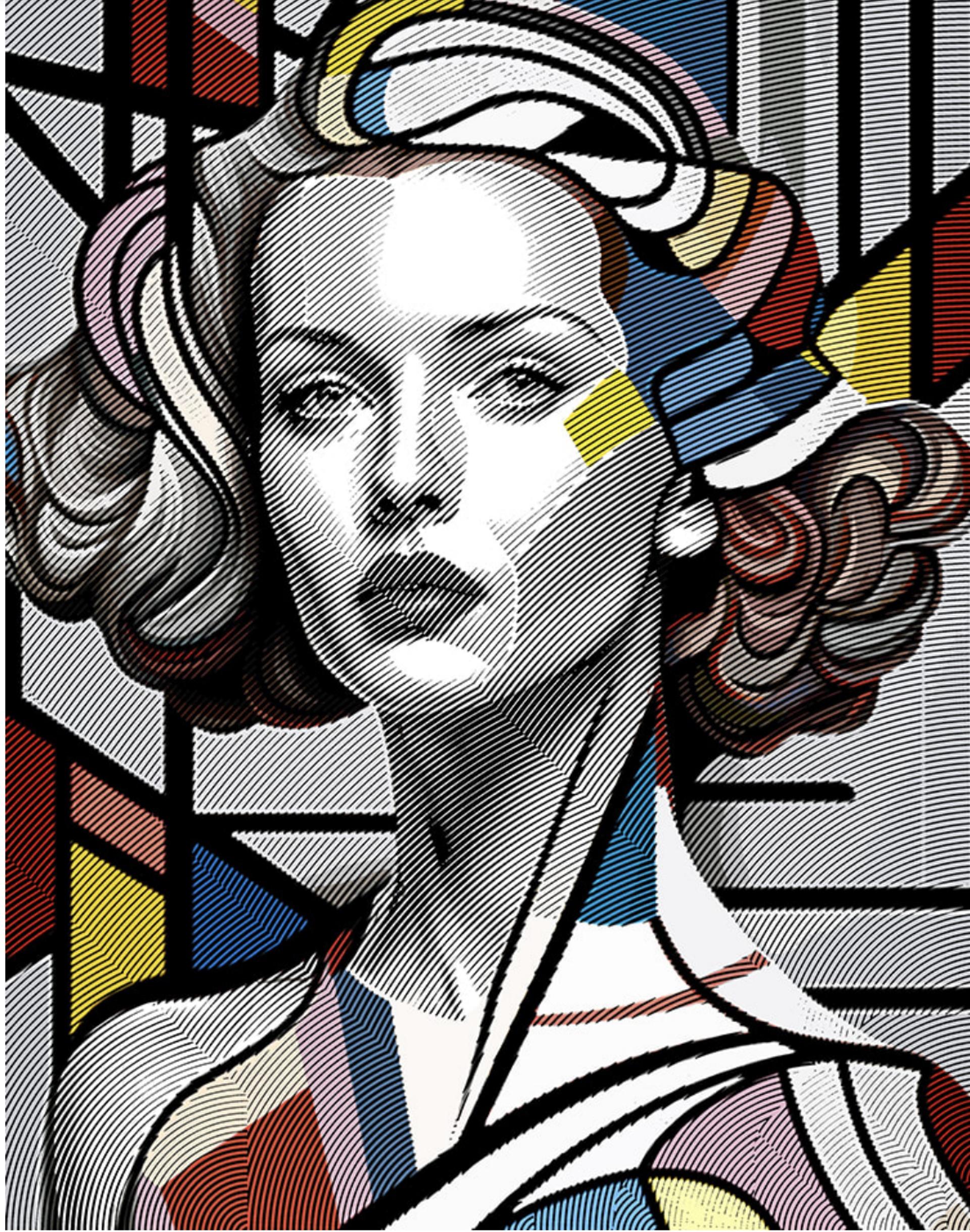 Portrait Painting di Alea Pinar Du Pre - Fontana No.2